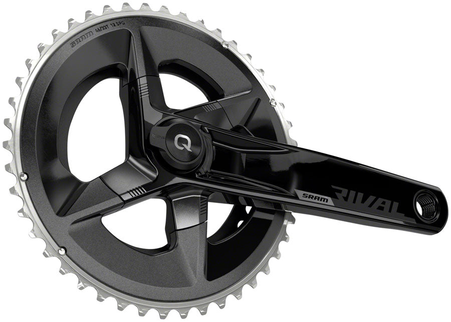 SRAM Rival AXS Crankset Quarq Power Meter - 160mm 12-Speed 48/35t Yaw 107 BCD DUB Spindle Interface BLK D1