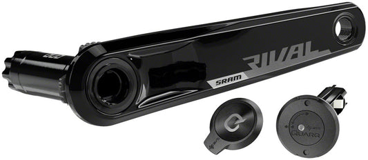 SRAM Rival AXS Wide Power Meter Left Crank Arm Spindle Upgrade Kit - 175mm 8-Bolt Direct Mount DUB Spindle Interface BLK D1