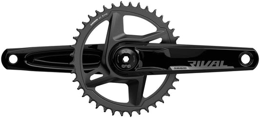 SRAM Rival 1 AXS Wide Crankset - 160mm 12-Speed 46t 8-Bolt Direct Mount DUB Spindle Interface BLK D1