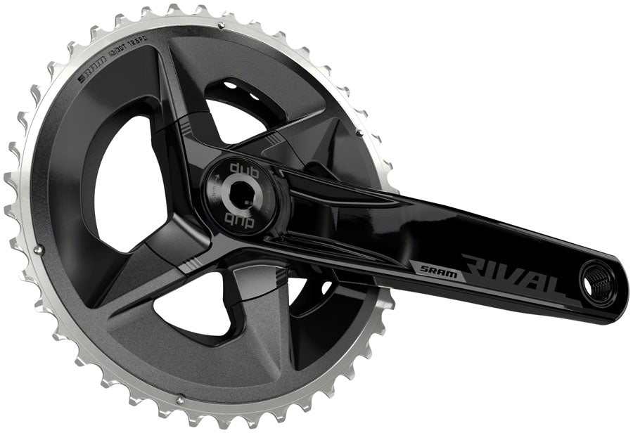 SRAM Rival AXS Wide Crankset - 170mm 12-Speed 43/30t 94 BCD DUB Spindle Interface BLK D1