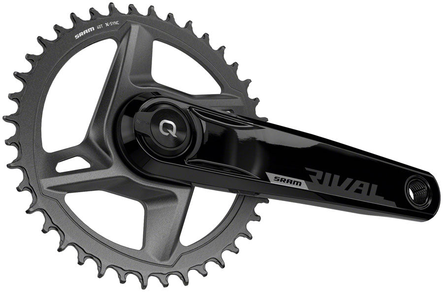 SRAM Rival 1 AXS Wide Power Meter Crankset - 160mm 12-Speed 40t 8-Bolt Direct Mount DUB Spindle Interface BLK D1