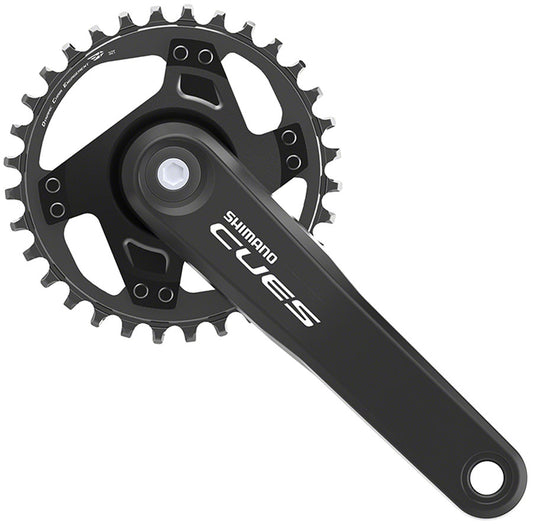 Shimano CUES FC-U4000-1 Crankset - 175mm 9/10/11-Speed 32t Riveted Square Taper JIS Spindle Interface BLK