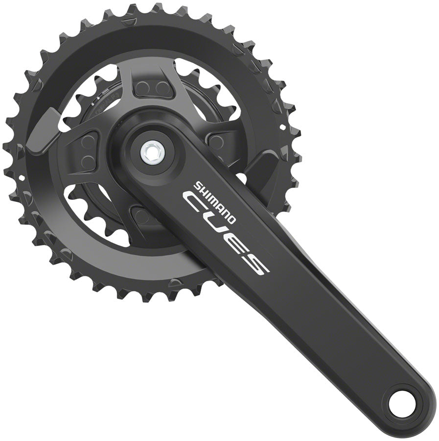 Shimano CUES FC-U4000-2 Crankset - 170mm 9/10/11-Speed 36/22t Riveted Square Taper JIS Spindle Interface BLK