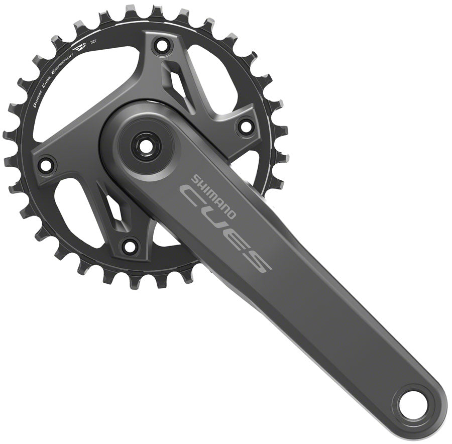 Shimano CUES FC-U6000-1 Crankset - 175mm 9/10/11-Speed 32t Asymmetric 96 BCD Hollowtech II BLK