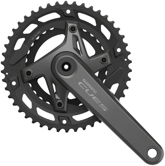 Shimano CUES FC-U6000-2 Crankset - 170mm 9/10-Speed 46/30t Asymmetric 110 BCD Hollowtech II BLK