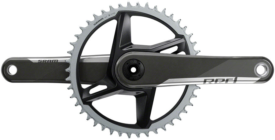 SRAM RED 1 AXS Crankset - 175mm 12-Speed 46t 8-Bolt Direct Mount DUB Spindle Interface Natural Carbon D1