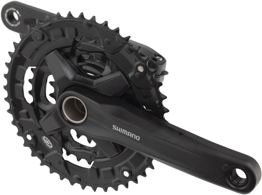 Shimano FC-MT210-3 Crankset - 175mm 9-Speed 44/32/22t Riveted 50mm Chainline BLK