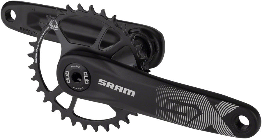 SRAM SX Eagle Boost Crankset - 175mm 12-Speed 32t Direct Mount DUB Spindle Interface BLK A1