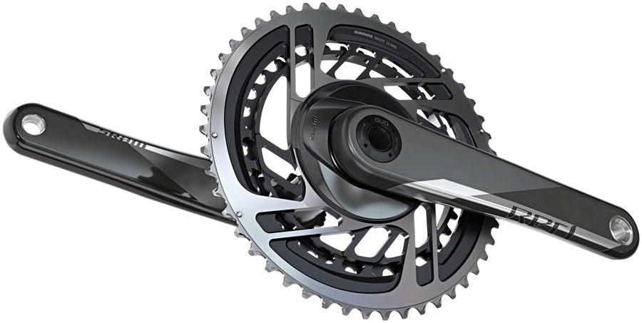 SRAM RED AXS Crankset - 175mm 12-Speed 46/33t Direct Mount DUB Spindle Interface Natural Carbon D1