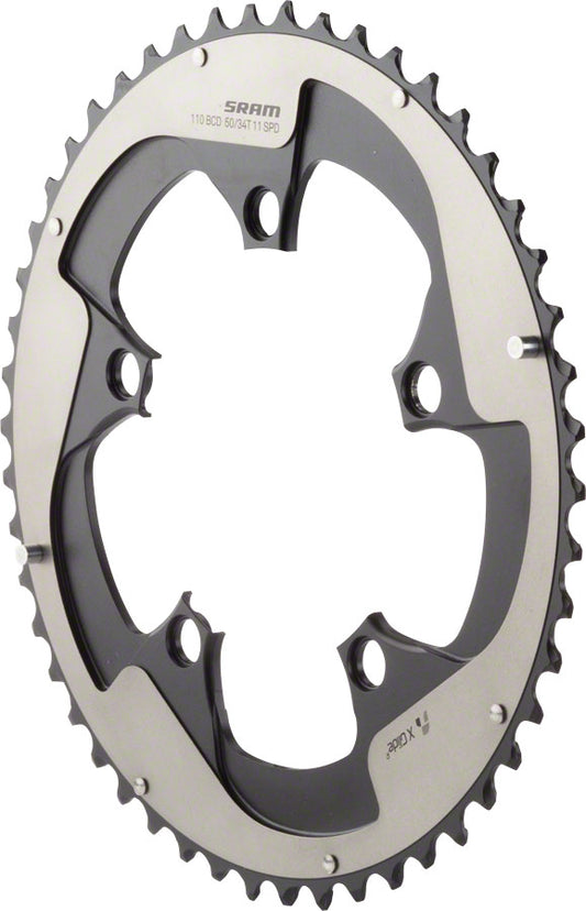 SRAM Red 22 50T 110mm BCD YAW Chainring Gray Hidden Non-Hidden Bolt Use 34T