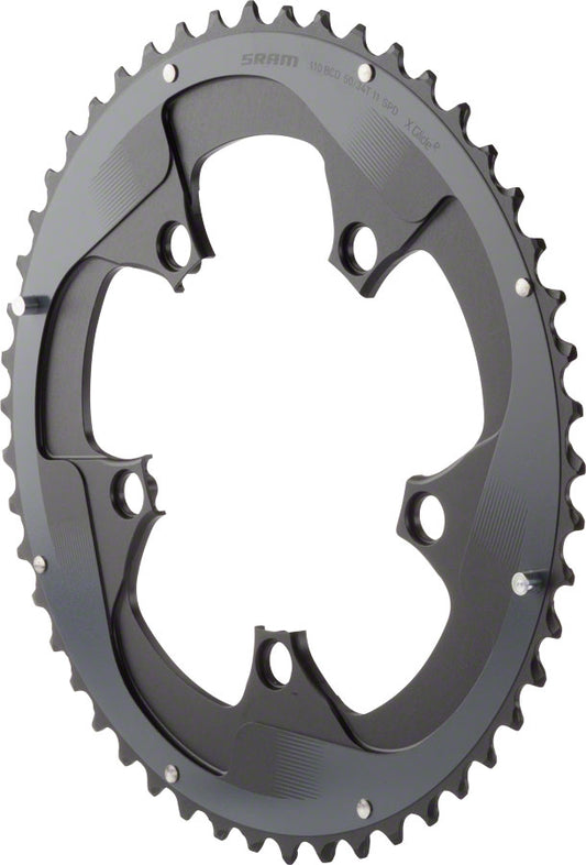 SRAM Force 22 50T 110mm BCD YAW Chainring BLK Hidden Non-Hidden Bolt Use 34T