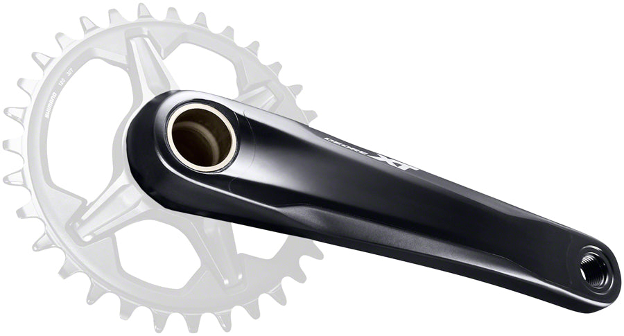 Shimano Deore XT FC-M8100-1 Crankset - 175mm 12-Speed 1x Direct Mount Hollowtech II Spindle Interface BLK