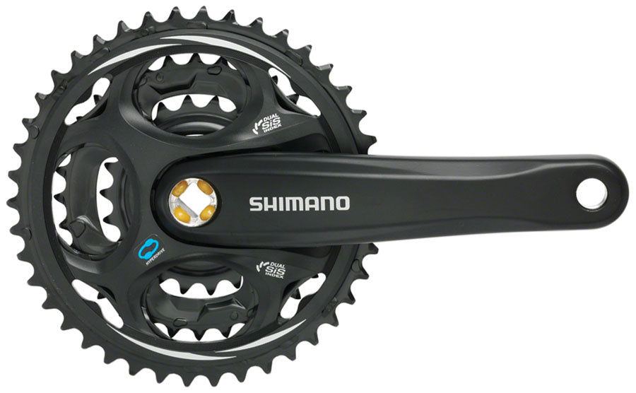 Shimano Altus FC-M311 Crankset - 170mm 7/8-Speed 48/38/28t Riveted Square Taper JIS Spindle Interface BLK