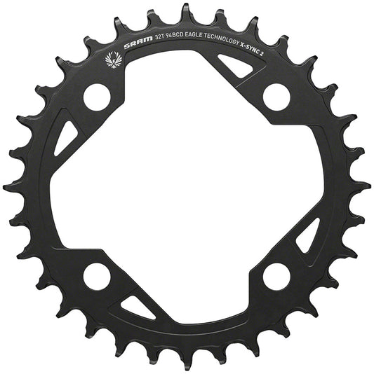 SRAM X-SYNC 2 Eagle E-MTB Chainring - 32t 94 BCD Aluminum Black