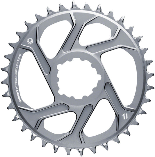 SRAM 34T X-Sync 2 Direct Mount Eagle Chainring 3mm Boost Offset Polar Gray