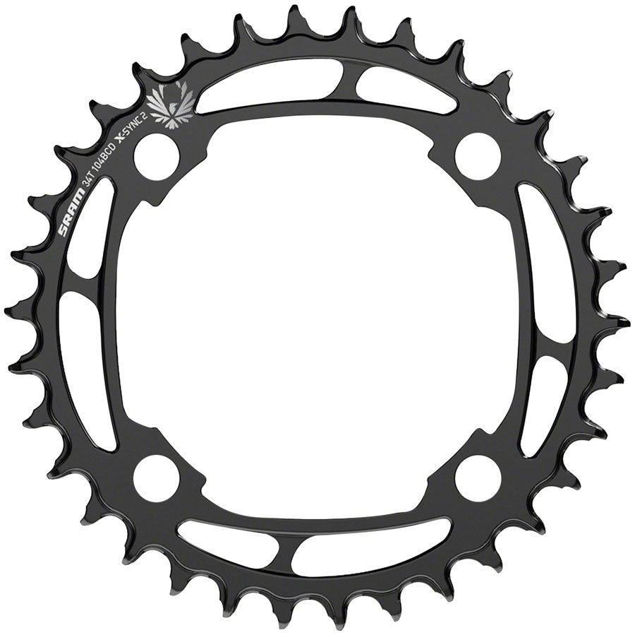 SRAM X-Sync 2 Steel Eagle Chainring - 34T 104mm Bolt Circle Diameter Black