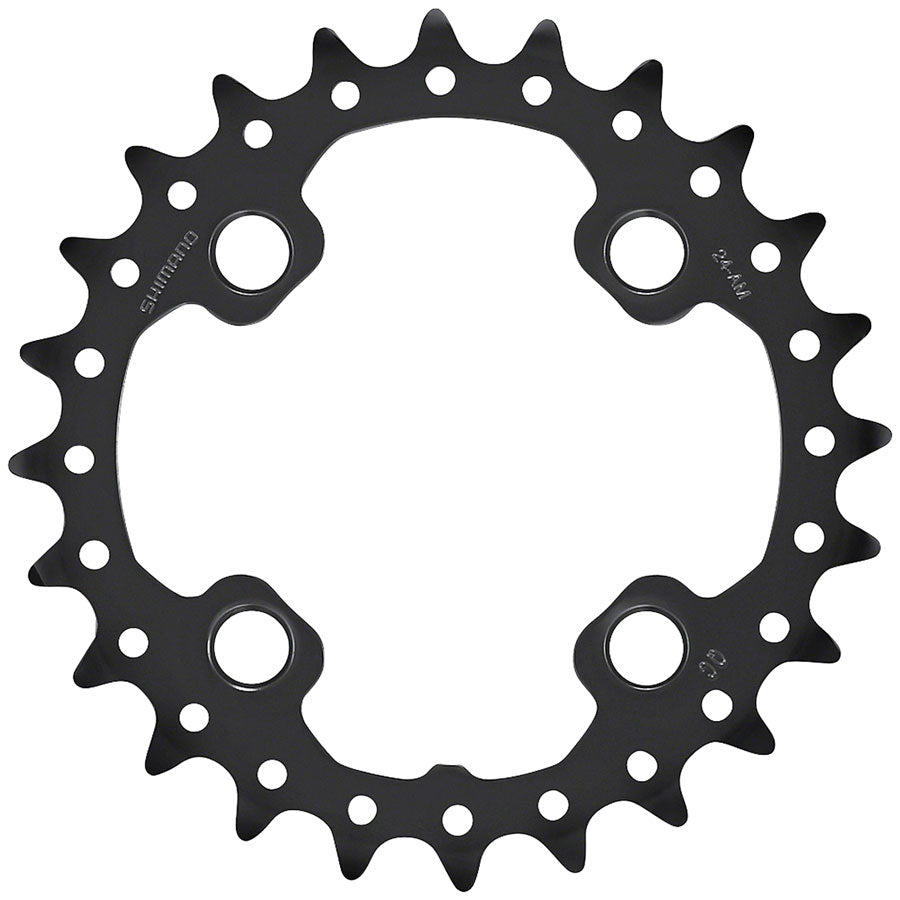 Shimano FC-M675 Chainring - 24t 10-Speed Inner 64 BCD Black