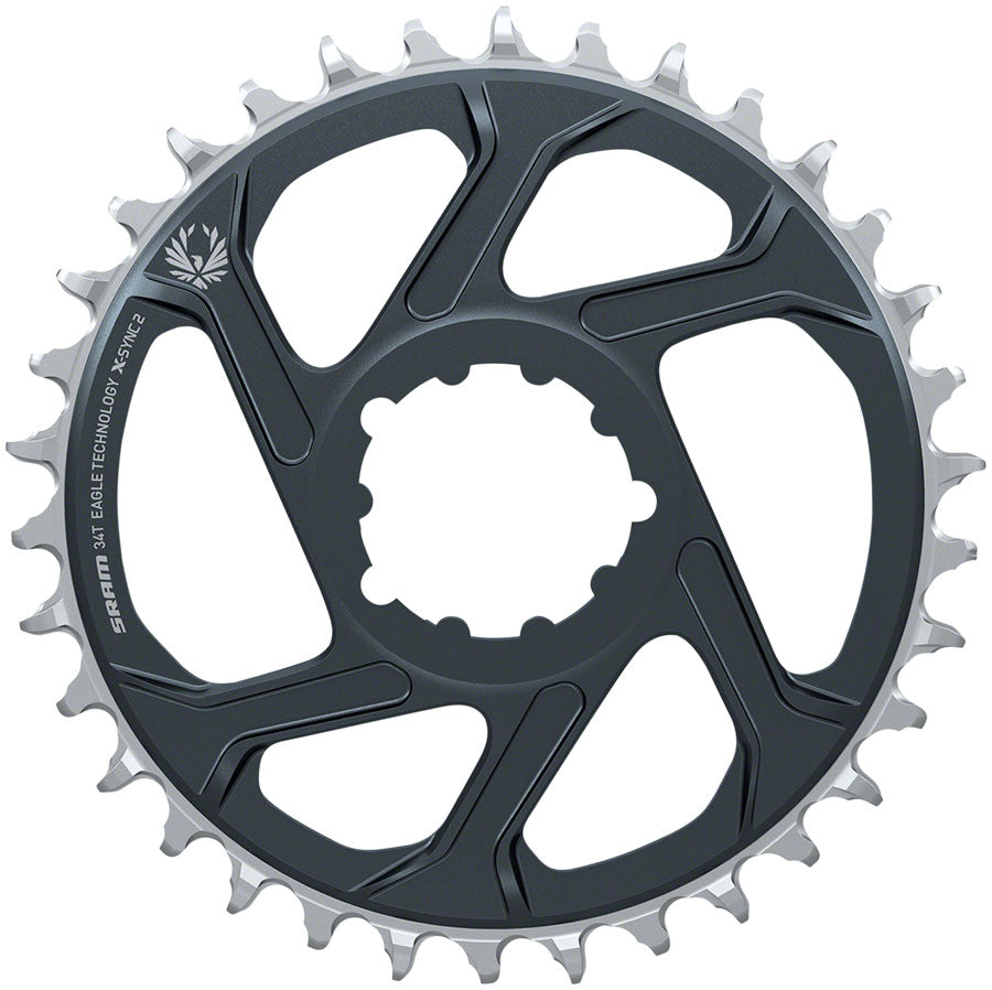 SRAM Eagle X-SYNC 2 Direct Mount Chainring - 34t Direct Mount 3mm Offset For Boost Lunar/Polar Grey