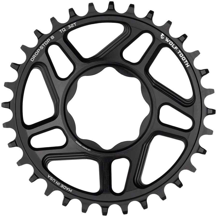 Wolf Tooth Trek TQ Direct Mount Chainring - Drop-Stop B 30T Black