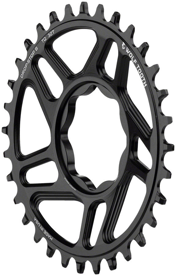 Wolf Tooth Trek TQ Direct Mount Chainring - Drop-Stop B 32T Black