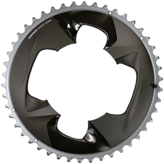 SRAM Force 2x12-Speed Outer Chainring - 48t 107 BCD 4-Bolt Polar Grey For use 35t Inner