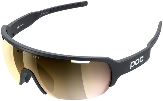 POC Do Half Blade Sunglasses - Uranium Black Violet/Gold-Mirror Lens