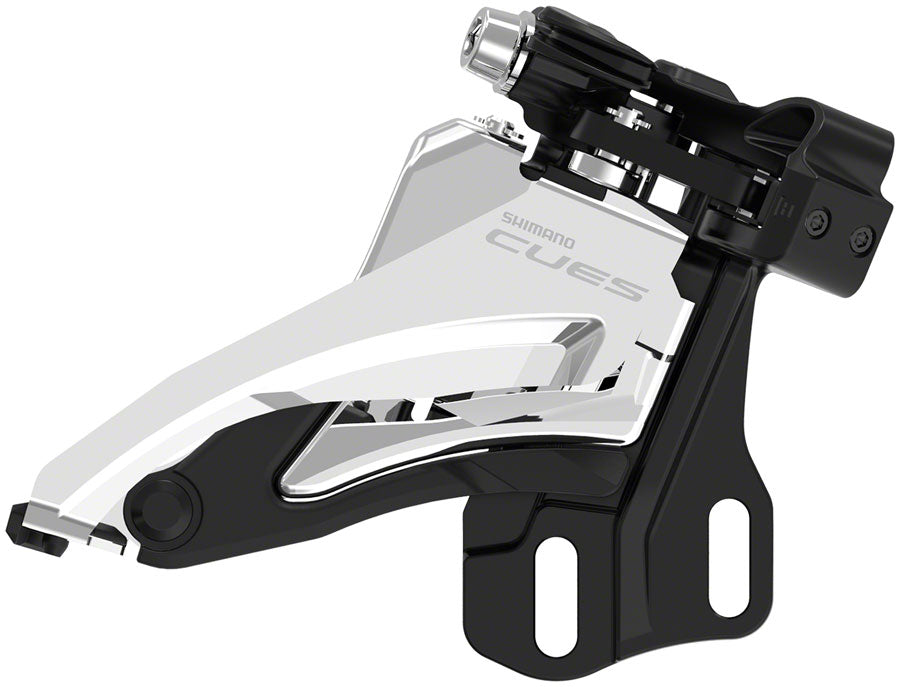 Shimano CUES FD-U4000-E Front Derailleur - 9/10-Speed Double Side Swing E-Type Mount 36/40t Max BLK/Silver