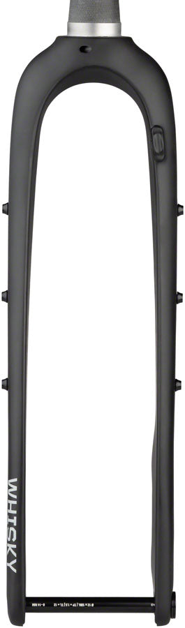 WHISKY No.9 MCX Fork - 12mm Thru Axle 1.5" Tapered Carbon Steerer FlatMount Disc Matte BLK