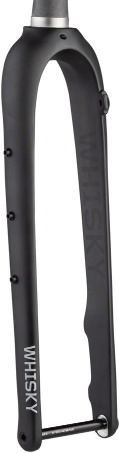 WHISKY No.9 MCX Fork - 12mm Thru Axle 1.5" Tapered Carbon Steerer FlatMount Disc Matte BLK