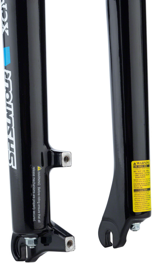 SR Suntour XCM Suspension Fork - 26" 1" Threadless Steerer 100mm Rim Disc BLK