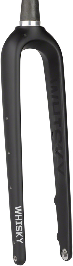 WHISKY No.9 MCX+ Fork - 12mm Thru Axle 1-1/8-1.5" Tapered Carbon Steerer Flat Mount Disc Matte BLK