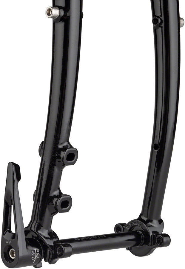 Surly Disc Trucker Fork - 26" 1-1/8" Straight 100x12 mm Thru-Axle Steel Disc BLK