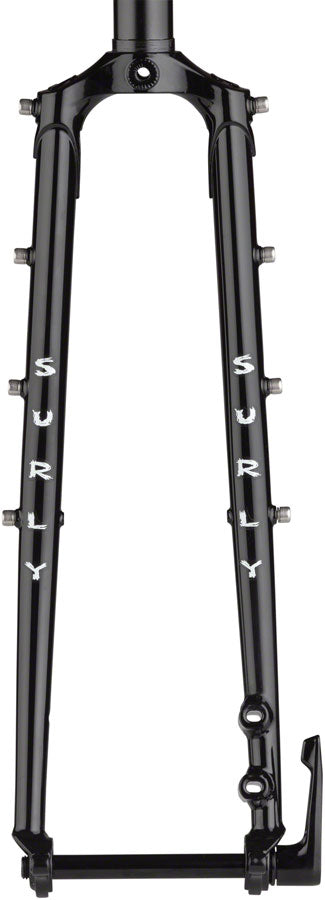 Surly Disc Trucker Fork - 700c 1-1/8" Straight 100x12 mm Thru-Axle Steel Disc BLK