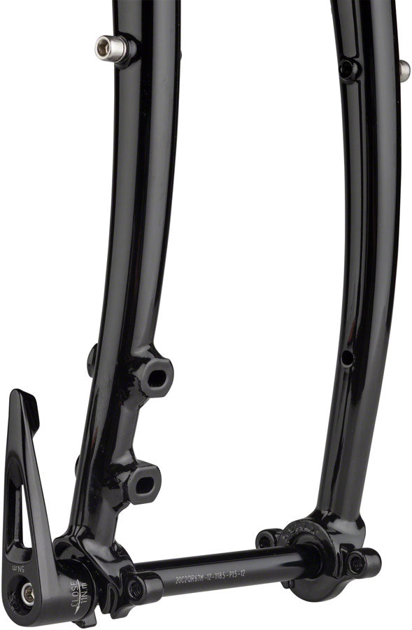 Surly Disc Trucker Fork - 700c 1-1/8" Straight 100x12 mm Thru-Axle Steel Disc BLK