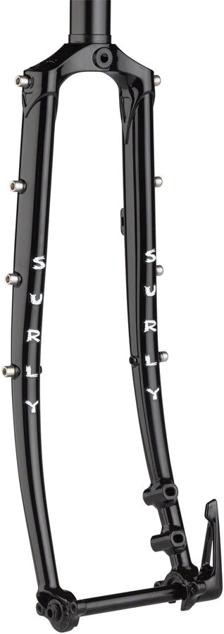 Surly Disc Trucker Fork - 700c 1-1/8" Straight 100x12 mm Thru-Axle Steel Disc BLK