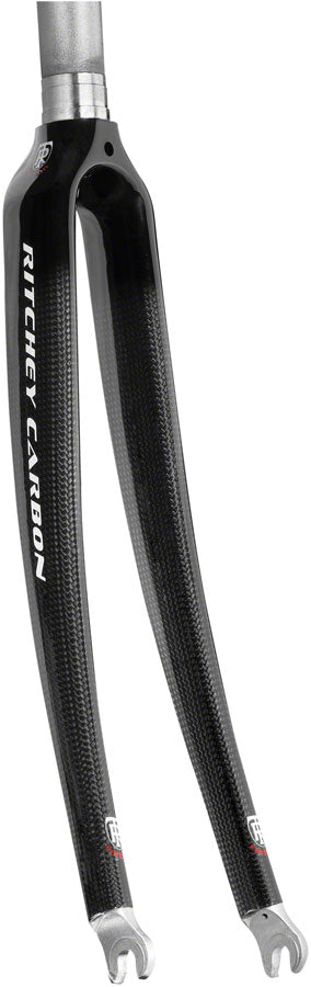 Ritchey Comp Carbon Road Fork: 700c QR 1" Aluminum Steerer Black