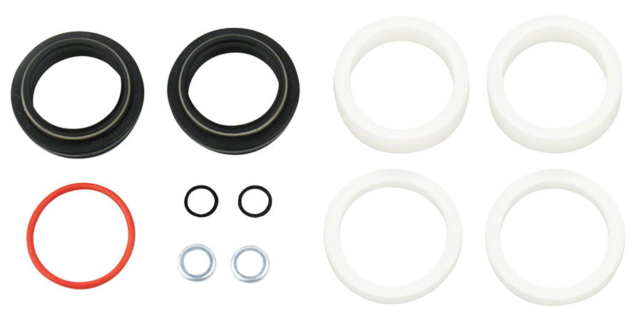 RockShox Dust Wiper Kit - 30mm Flanged Low Friction Dust Wipers 5mm 10mm Foam Rings - XC30/30Gold/30Silver/Paragon/Psylo/DUKE