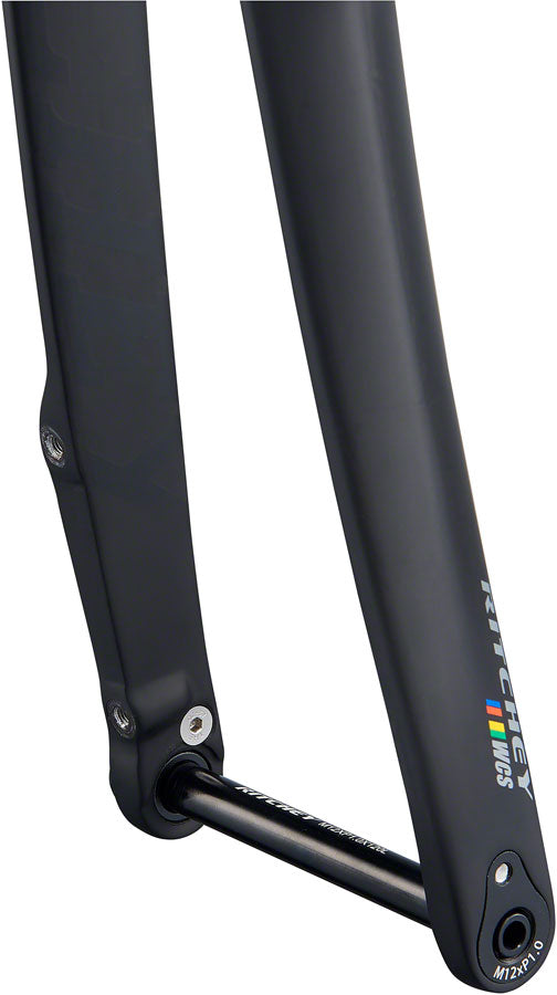 Ritchey WCS Carbon Road Disc Fork - 1-1/8" 46mm Rake Flat Mount  12mm Thru x 100mm BLK