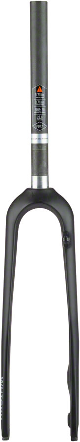 WHISKY No.7 CX Fork - QR 1-1/8" Straight Carbon Steerer Post MountDisc Matte BLK