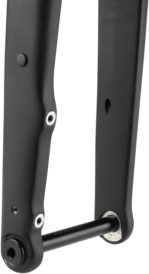 WHISKY No.9 CXLR Fork - 12mm Thru-Axle 1.5" Tapered Carbon Steerer Flat Mount Disc Matte BLK