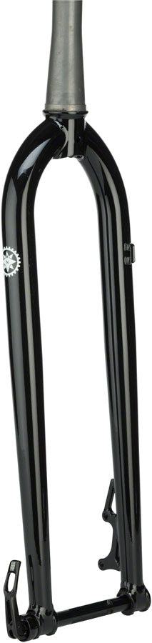 Salsa Cro Moto Grande Fork - 29" 100x15mm Thru-Axle 1-1/8" Tapered Steel IS Disc BLK