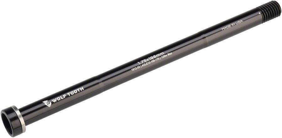 Wolf Tooth Rear Thru Axle - M12 1.75 x 198mm Black