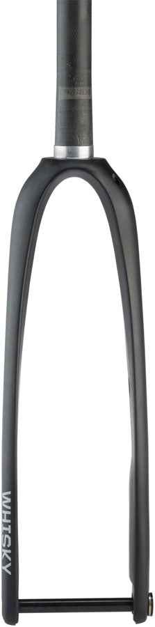 WHISKY No.9 RD Fork - 12mm Thru-Axle 1-1/4" Tapered Carbon Steerer Flat Mount Disc Matte BLK