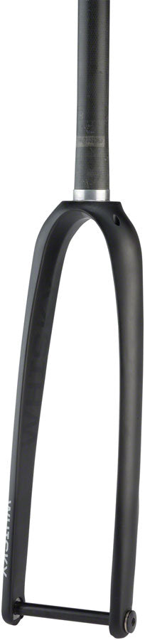 WHISKY No.9 RD Fork - 12mm Thru-Axle 1-1/4" Tapered Carbon Steerer Flat Mount Disc Matte BLK