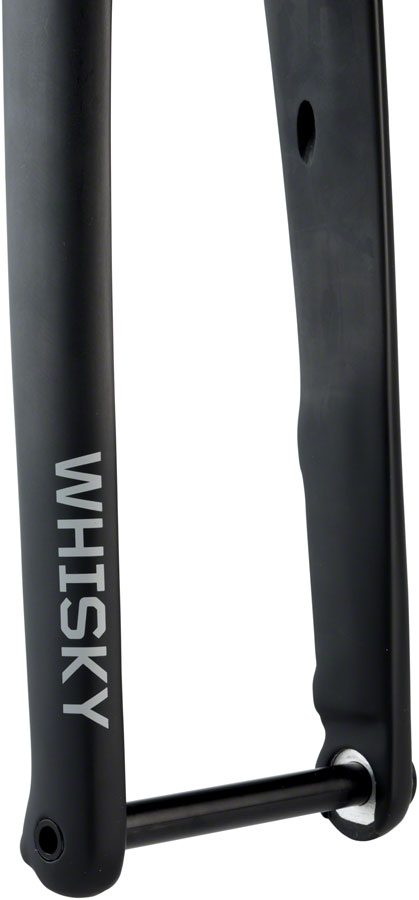 WHISKY No.9 RD Fork - 12mm Thru-Axle 1-1/4" Tapered Carbon Steerer Flat Mount Disc Matte BLK