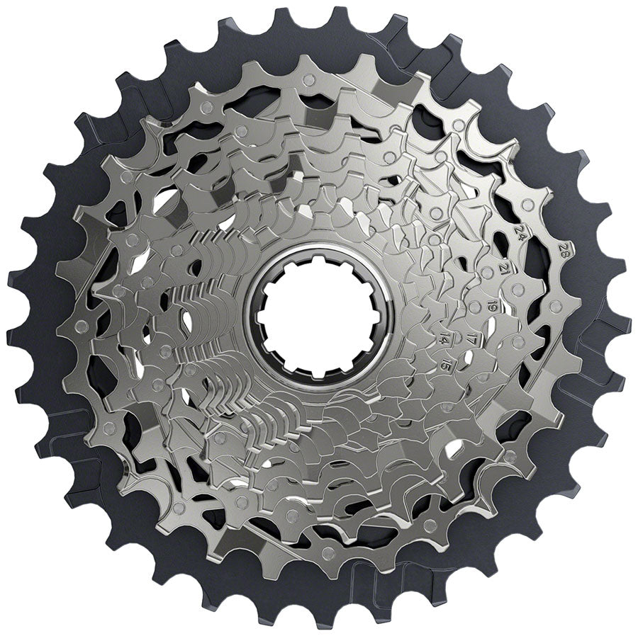 SRAM Force AXS XG-1270 Cassette - 12-Speed 10-33t Silver For XDR Driver Body D1