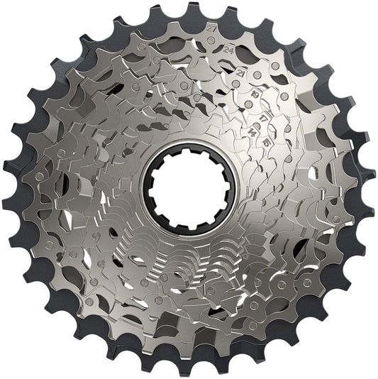 SRAM Force AXS XG-1270 Cassette - 12-Speed 10-30t Silver For XDR Driver Body D1