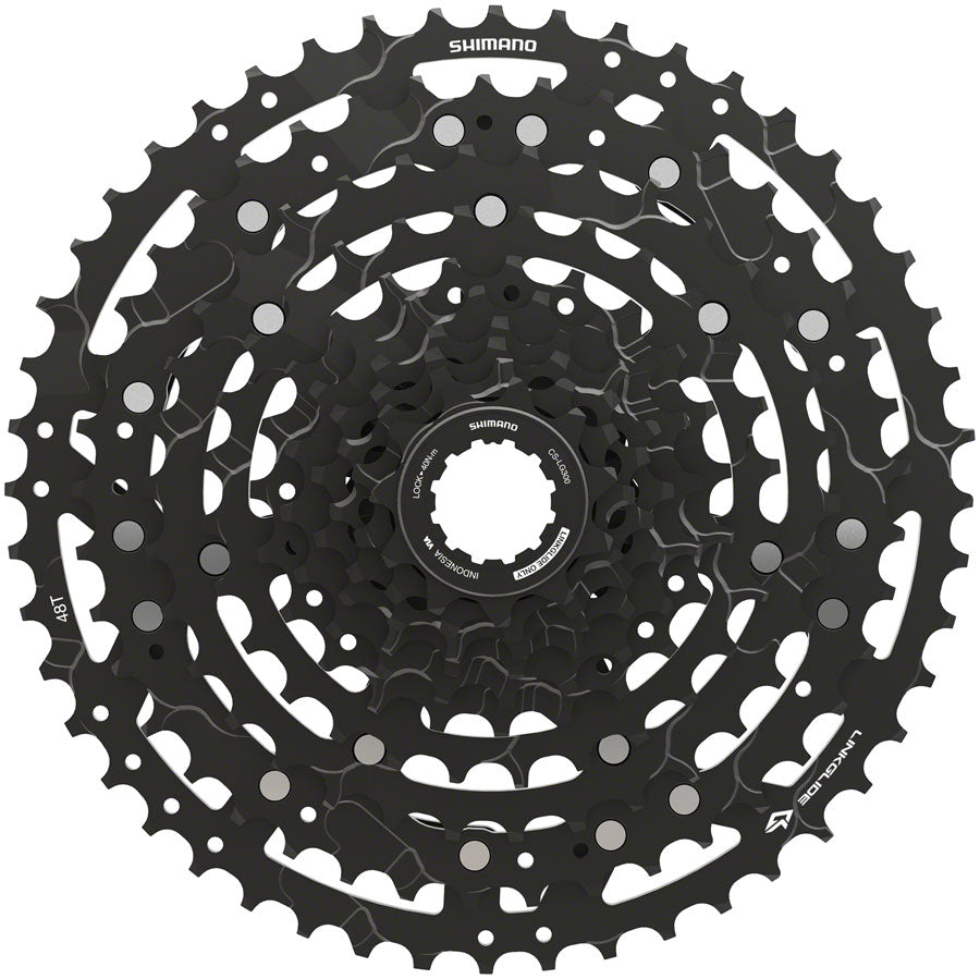 Shimano CUES  CS-LG300-10 Cassette - 10-Speed 11-48t LINKGLIDE Black