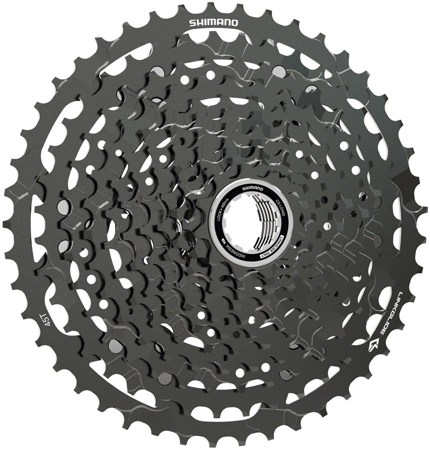 Shimano CUES  CS-LG400-11 Cassette - 11-Speed 11-45t LINKGLIDE Black