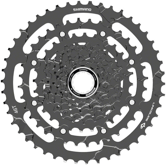 Shimano CUES  CS-LG400-9 Cassette - 9-Speed 11-46t LINKGLIDE Black